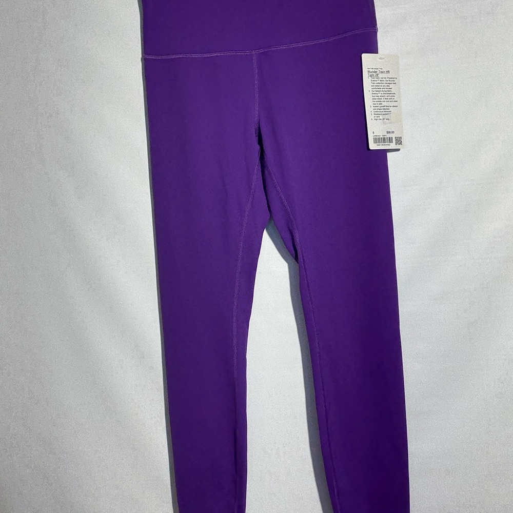 NWT lululemon wunder train HR tight 28 inch college purple
